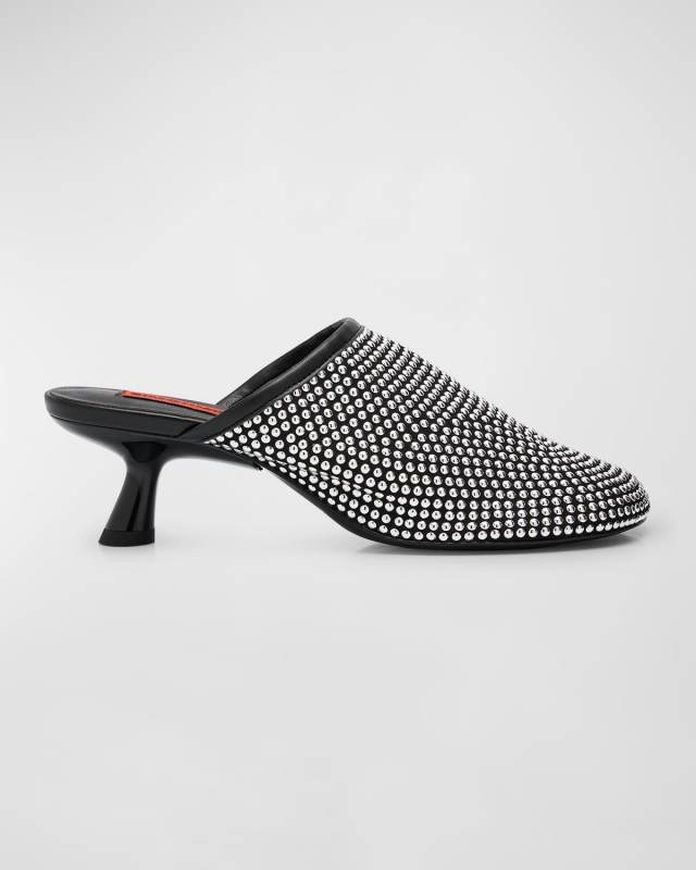 Nailhead Beep Vegan Mules